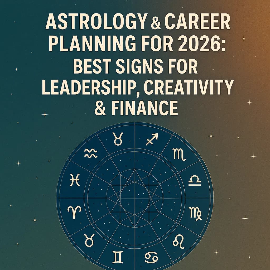 Astrology & Career Planning for 2026: Best Signs for Leadership, Creativity & Finance