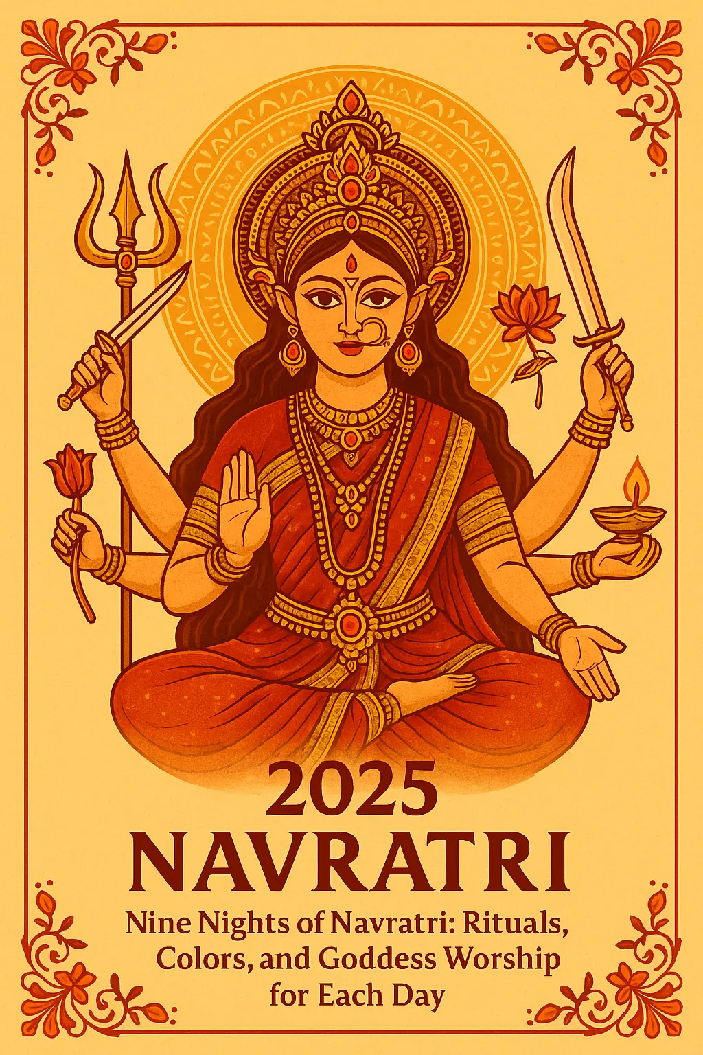 2025 Navratri: Nine Nights of Navratri: Rituals, Colours, and Goddess Worship for Each Day